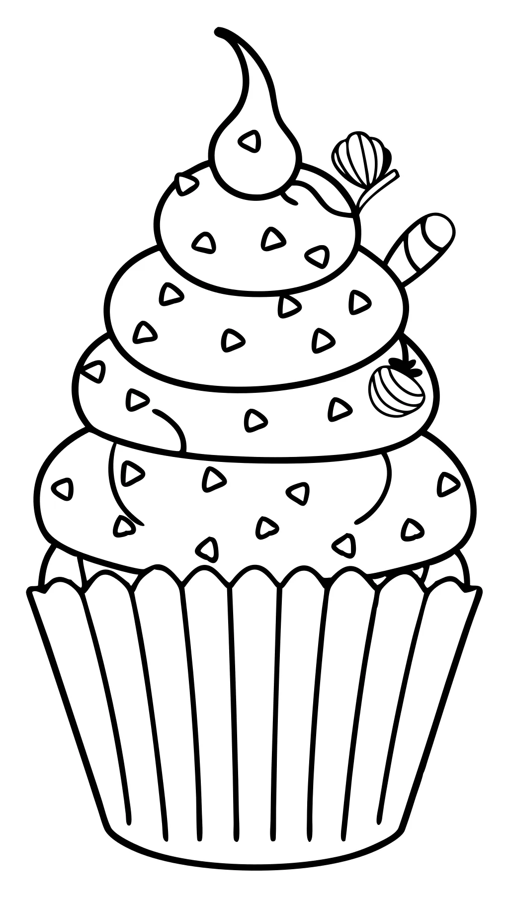 coloriages de cupcake imprimables